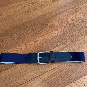 Navy blue boys baseball belt